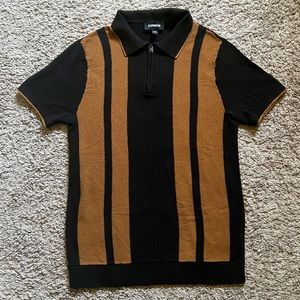 Express Sweater Polo w/ Zipper Size Small